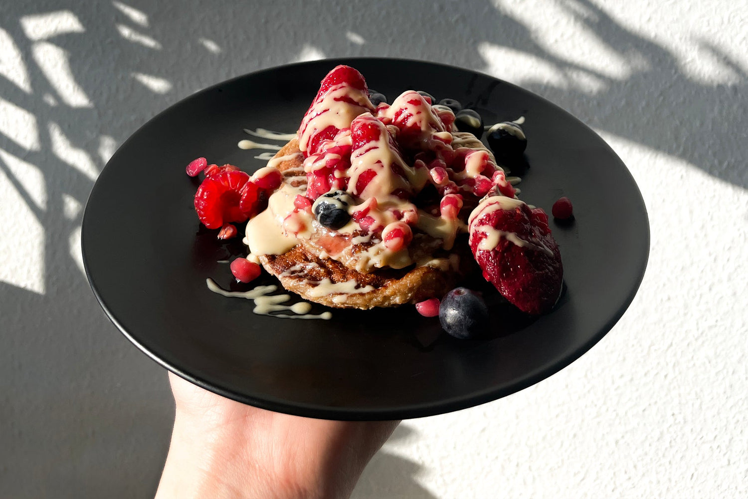 Vegane Protein Pancakes mit 4 Zutaten